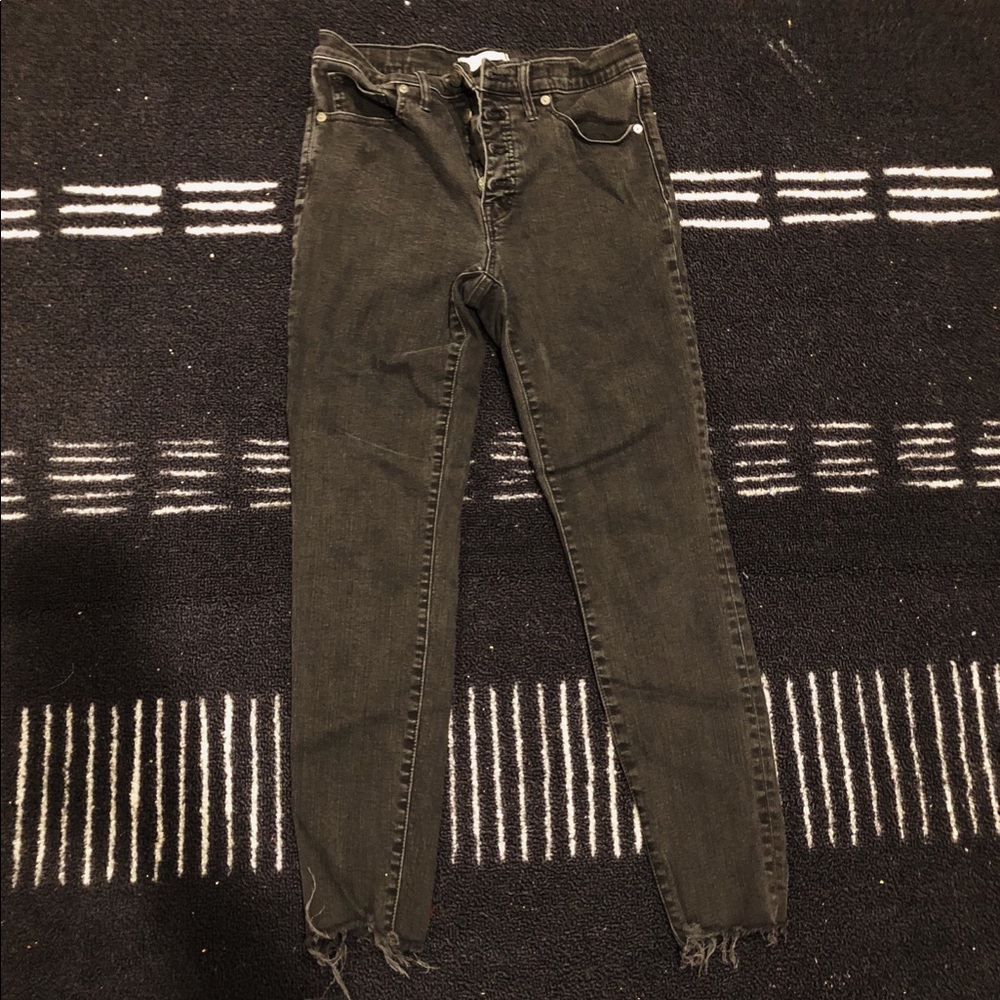 Madewell Black High Rise Jeans